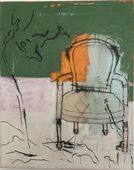 Marianne Christoffersen The Chair Orange, 50x40cm